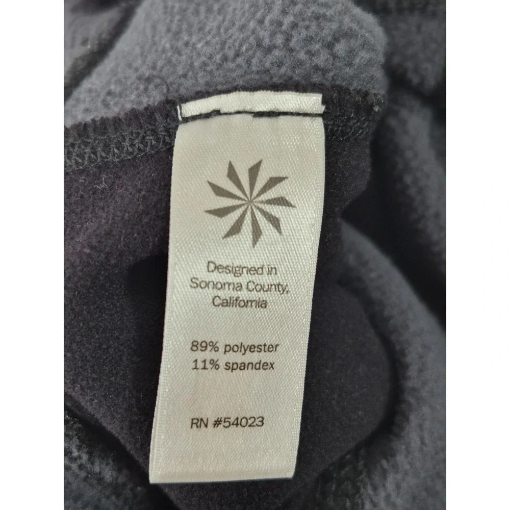 Athleta Fleece Lined Leggings XXS Black Gray Athletic Yoga Running Pants